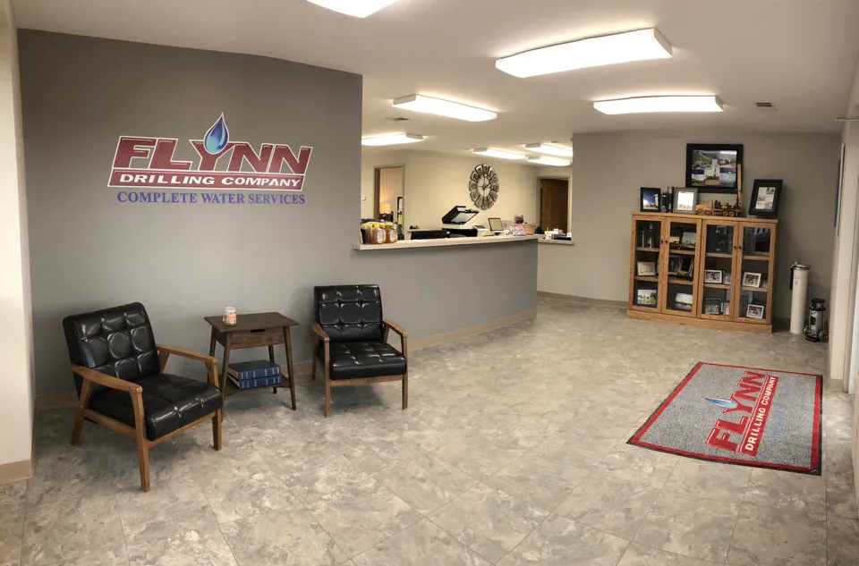 The front office at Flynn Drilling, 1340 Boone St, Troy, Missouri
