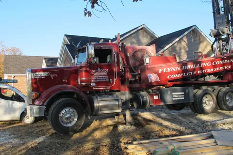 A Flynn drilling rig at work